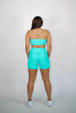 Sea Green Strapless Top