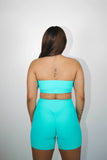 Sea Green Strapless Top