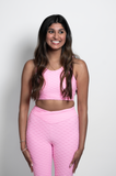 Pink Cropped Tank Top