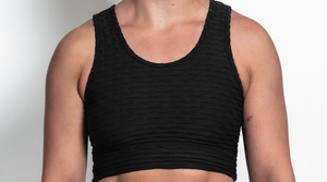 Black Cropped Tank Top